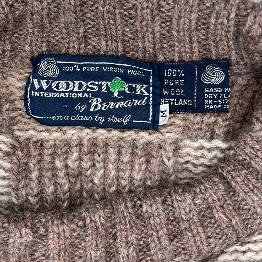 Vintage 💯 Pure Wool Sweater by WOODSTOCK International by Bernard, Men’s Size M